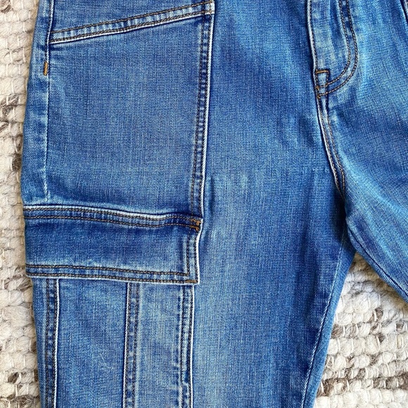 Joie High Rise Cargo Utility Straight Leg Jeans, Size 29 - Picture 8 of 11
